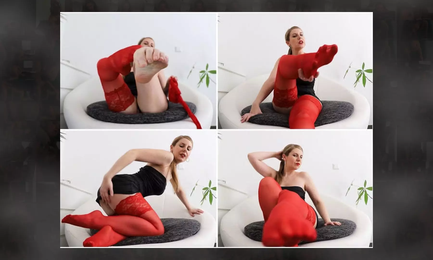 Mary--Jane: Rote Nylons mit Melkcountdown